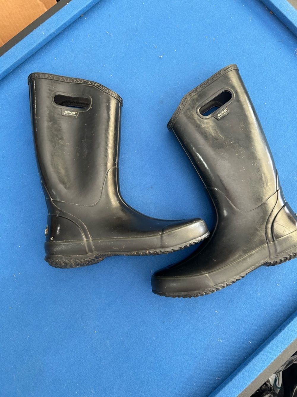 Bogs Black Women's Mid-Calf Rain Boots, size 9